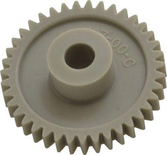 Made in USA - 48 Pitch, 1-5/8" Pitch Diam, 1.708" OD, 39 Tooth Spur Gear - 1/4" Face Width, 5/16" Bore Diam, 43/64" Hub Diam, 20° Pressure Angle, Acetal - A1 Tooling