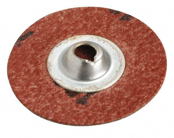 Superior Abrasives - 3" Disc Diam, 40 Grit, Zirconia Alumina Quick Change Disc - Type S Attaching System, Coated, Coarse Grade - A1 Tooling