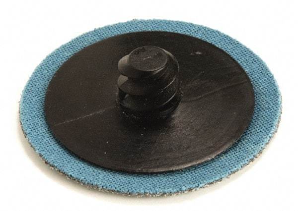 Superior Abrasives - 3" Disc Diam, 80 Grit, Zirconia Alumina Quick Change Disc - Type R Attaching System, Coated, Medium Grade - A1 Tooling