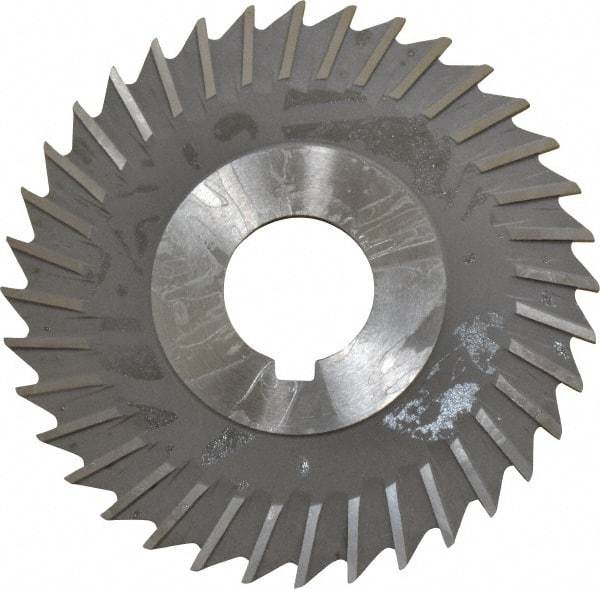 Value Collection - 4" Blade Diam x 3/32" Blade Thickness, 1" Hole, 36 Teeth, High Speed Steel Side Chip Saw - Straight Tooth, Arbor Connection, Uncoated - A1 Tooling