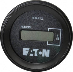 Durant - Supertwist LCD Display Hour Meter - 58.4mm High, 48DC-150DC Voltage, Solid State Hourmeter Round - A1 Tooling