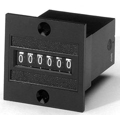 Durant - 6 Digit Wheel Display Counter - 1 Inch High, 24VDC Voltage, Miniature Electric Counters - A1 Tooling