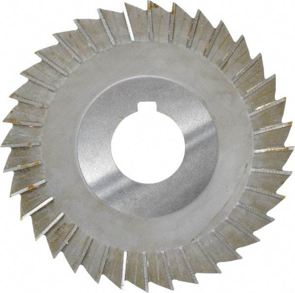 Value Collection - 5" Blade Diam x 1/8" Blade Thickness, 1-1/4" Hole, 40 Teeth, High Speed Steel Side Chip Saw - Straight Tooth, Arbor Connection, Uncoated - A1 Tooling