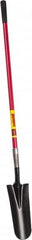 Razor-Back - 14" High x 6" Wide Tapered Steel Spade - 48" Long Fiberglass Straight Handle, Front Turned - A1 Tooling