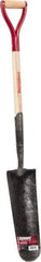 Razor-Back - 16" High x 5-1/2" Wide Tapered Steel Spade - 27" Long Wood D-Grip Handle, Front Turned - A1 Tooling