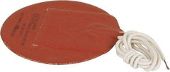 Made in USA - Round, Silicon Rubber, Standard Heat Blanket - 120 Volt, Plain Back, Use with Metal Containers - A1 Tooling