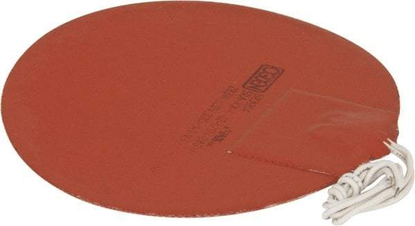 Made in USA - Round, Silicon Rubber, Standard Heat Blanket - 120 Volt, Adhesive Back, Use with Metal Containers - A1 Tooling