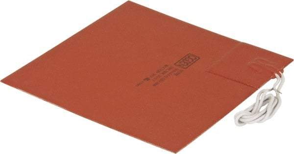 Made in USA - 6" Long x 6" Wide, Square, Silicon Rubber, Standard Heat Blanket - 120 Volt, Adhesive Back, Use with Metal Containers - A1 Tooling