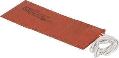 Value Collection - 5" Long x 2" Wide, Rectangular, Silicon Rubber, Standard Heat Blanket - 120 Volt, Adhesive Back, Use with Metal Containers - A1 Tooling