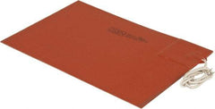 Value Collection - 9" Long x 6" Wide, Rectangular, Silicon Rubber, Standard Heat Blanket - 120 Volt, Plain Back, Use with Metal Containers - A1 Tooling