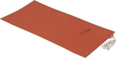 Value Collection - 12" Long x 6" Wide, Rectangular, Silicon Rubber, Standard Heat Blanket - 120 Volt, Plain Back, Use with Metal Containers - A1 Tooling