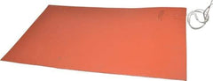 Value Collection - 18" Long x 12" Wide, Rectangular, Silicon Rubber, Standard Heat Blanket - 120 Volt, Adhesive Back, Use with Metal Containers - A1 Tooling