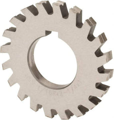 Value Collection - 1/2" Radius, 1" Circle Diam, 3-1/4" Cutter Diam, Arbor Connection, Concave Radius Cutter - High Speed Steel, Oxide Finish, Form Relieved, 10 Teeth - A1 Tooling