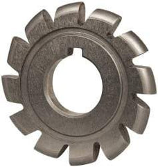 Value Collection - 11/64" Radius, 2-3/4" Diam, 12 Teeth, Arbor Connection, High Speed Steel Convex Radius Cutter - Form Relieved Relief, Bright Finish - A1 Tooling