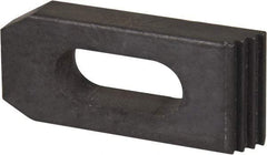 Value Collection - 1/2" Stud, Heat Treated Steel, Plain Strap Clamp - 1.26" Travel, 2-1/2" OAL x 1-1/8" Wide x 1/2" High, Black Oxide Finish, Tapered Nose - A1 Tooling