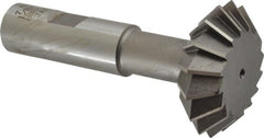 Interstate - 1-7/8° 1-7/8" Cut Diam, 5/8" Cut Width, 3/4" Shank, Cobalt Double-Angle Cutter - A1 Tooling