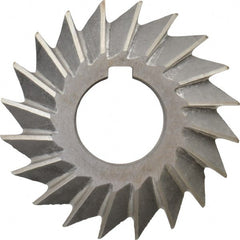 Value Collection - 2-3/4° 2-3/4" Cut Diam, 1/2" Cut Width, 1" Arbor, High Speed Steel Double-Angle Cutter - A1 Tooling