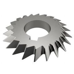 Value Collection - 2-3/4° 2-3/4" Cut Diam, 1/2" Cut Width, 1" Arbor, High Speed Steel Double-Angle Cutter - A1 Tooling