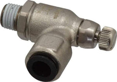 Legris - 3/8" Tube OD x 1/4" NPT Metal Flow Control Regulator - 0 to 145 psi & Treated Brass Material - A1 Tooling