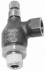 Legris - 1/4" NPT Mini Swivel Flow Control Regulator - 0 to 145 psi, Treated Brass Material & Viton O-Ring - A1 Tooling