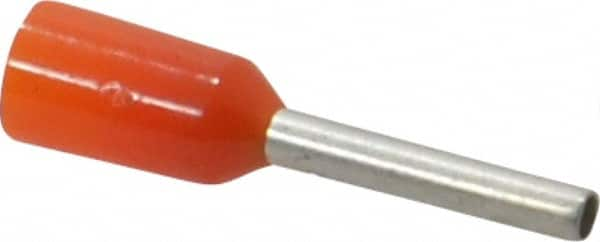 ACI - 22 AWG, Partially Insulated, Crimp Electrical Wire Ferrule - 8mm Long x 1.3mm Diameter Pin, 14mm Overall Length - A1 Tooling