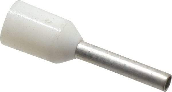 ACI - 20 AWG, Partially Insulated, Crimp Electrical Wire Ferrule - 8mm Long x 1-1/2mm Diameter Pin, 14.4mm Overall Length - A1 Tooling