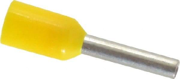 ACI - 18 AWG, Partially Insulated, Crimp Electrical Wire Ferrule - 8mm Long x 1.7mm Diameter Pin, 14.4mm Overall Length - A1 Tooling