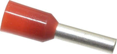 ACI - 16 AWG, Partially Insulated, Crimp Electrical Wire Ferrule - 8mm Long x 2mm Diameter Pin, 14.4mm Overall Length - A1 Tooling