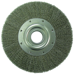 12 in. Diameter - 2 Arbor Hole - Crimped Steel Wire Straight Wheel - A1 Tooling