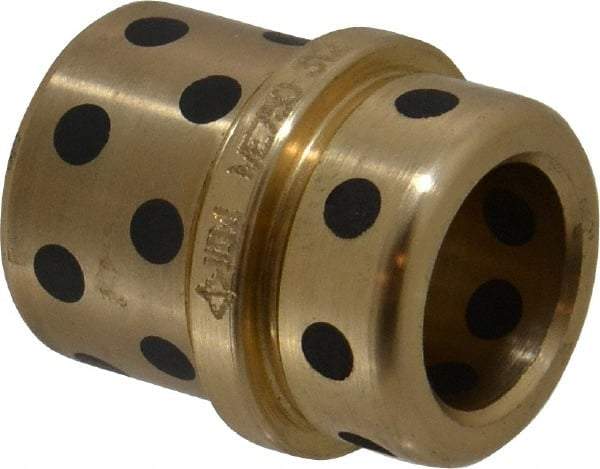 Dayton Lamina - 3/4" ID, 1-1/2" OAL, Die & Mold Shoulder Ejector Bushing - Press-Fit, Self-Lubricating, 1.1255" Body Diam, 1.302" Collar OD, 1" Above Collar, 1/2" Under Collar - A1 Tooling