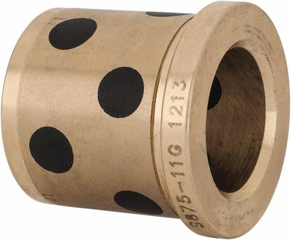 Dayton Lamina - 7/8" ID x 1-3/8" OAL, Aluminum Bronze, Die & Mold Shoulder Bushing - Shoulder, 1-1/4" Bottom OD, 1-1/4" Top OD, 1.43" Collar OD, 1-3/16" Above Collar - A1 Tooling