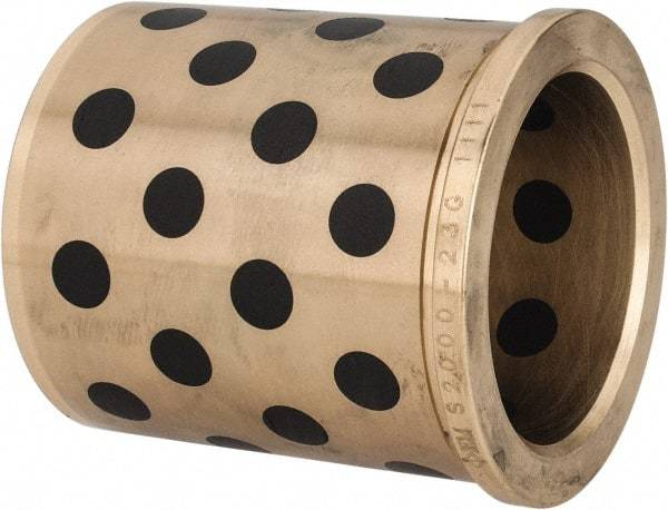 Dayton Lamina - 2" ID x 2-7/8" OAL, Aluminum Bronze, Die & Mold Shoulder Bushing - Shoulder, 2-1/2" Bottom OD, 2-1/2" Top OD, 2.68" Collar OD, 2-11/16" Above Collar - A1 Tooling