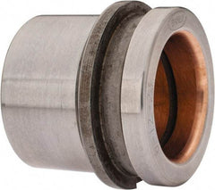 Dayton Lamina - 1-1/2" ID x 2" OAL, Steel, Bronze Plated Die & Mold Shoulder Bushing - Short Shoulder, 2.19" Bottom OD, 2" Top OD, 2.345" Collar OD, 13/16" Under Collar, 1-3/16" Above Collar - A1 Tooling