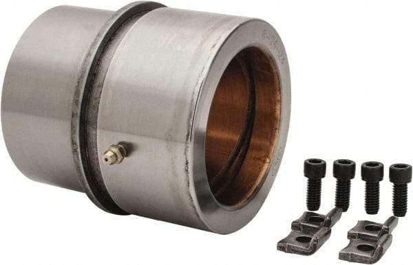 Dayton Lamina - 3" ID x 4-3/8" OAL, Steel, Bronze Plated Die & Mold Shoulder Bushing - Shoulder, 4.19" Bottom OD, 3-3/4" Top OD, 4.283" Collar OD, 2-1/2" Under Collar, 1-7/8" Above Collar - A1 Tooling