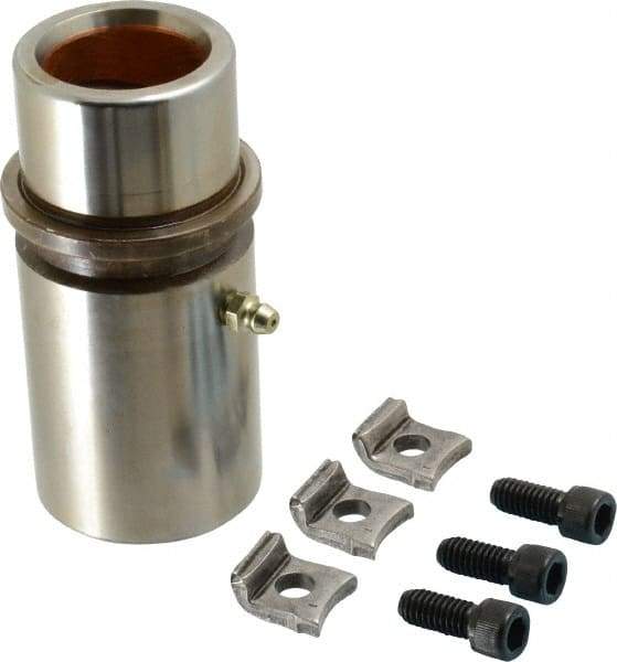 Dayton Lamina - 1-1/4" ID x 4-1/8" OAL, Steel, Bronze Plated Die & Mold Shoulder Bushing - Extra Long Shoulder, 1.94" Bottom OD, 1-3/4" Top OD, 2.095" Collar OD, 3" Under Collar, 1-1/8" Above Collar - A1 Tooling