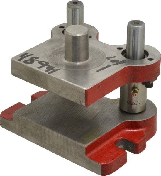 Anchor Danly - 5" Guide Post Length, 1" Die Holder Thickness, 5" Radius, Kick Press Semi Steel Die Set - 6" Overall Width x 4-11/16" Overall Depth - A1 Tooling