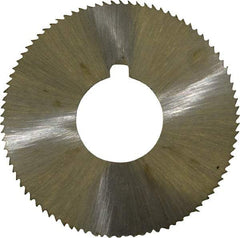 Value Collection - 1-3/4" Diam x 0.057" Blade Thickness x 5/8" Arbor Hole Diam, 90 Tooth Slitting and Slotting Saw - Arbor Connection, Right Hand, Uncoated, High Speed Steel, Concave Ground, Contains Keyway - A1 Tooling