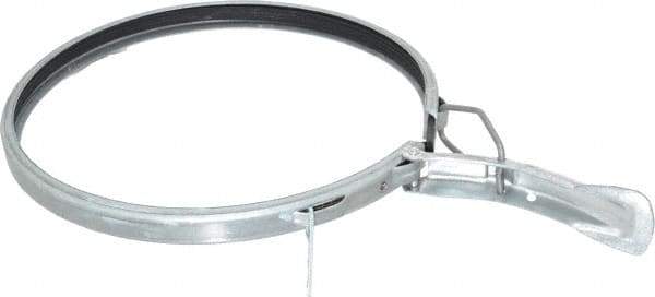 Made in USA - 8" ID Galvanized Duct Clamp with PVC Seal - A1 Tooling