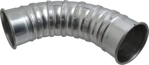 Made in USA - 4" ID Galvanized Duct Fitting - 7.32" Long, 24 Gage - A1 Tooling