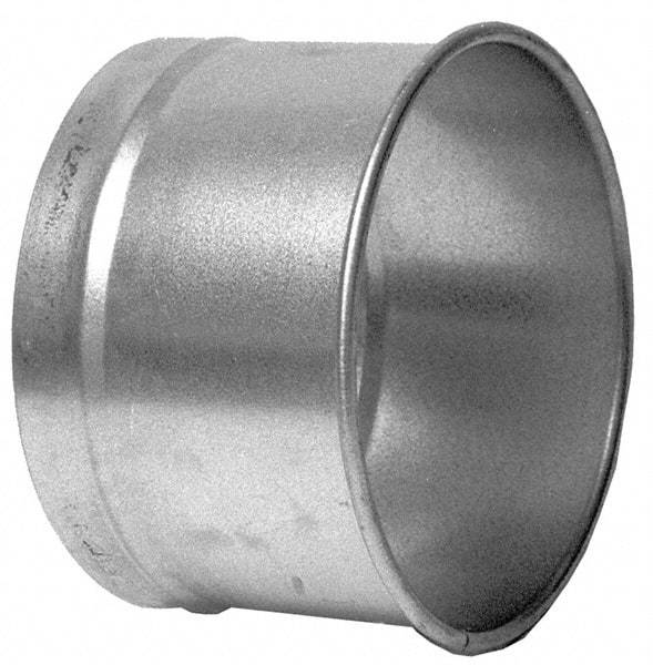 Made in USA - 6" ID Galvanized Duct Hose Adapter - 4" Long, 24 Gage - A1 Tooling