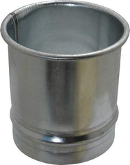 Made in USA - 4" ID Galvanized Duct Hose Adapter - 4" Long, 24 Gage - A1 Tooling