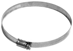 Made in USA - 5-1/2" ID Stainless Steel Duct Hose Clamp - 1/2" Long - A1 Tooling