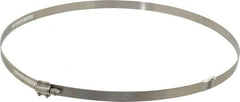 Made in USA - 10-1/2" ID Stainless Steel Duct Hose Clamp - 1/2" Long - A1 Tooling