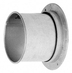 Made in USA - 8" ID Galvanized Duct Flange Adapter - 5" Long, 24 Gage - A1 Tooling