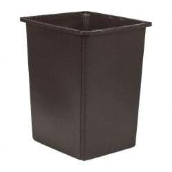 Rubbermaid - 56 Gal Brown Rectangle Trash Can - Polyethylene, 31-1/8" High x 25-1/2" Long x 22-3/4" Wide - A1 Tooling