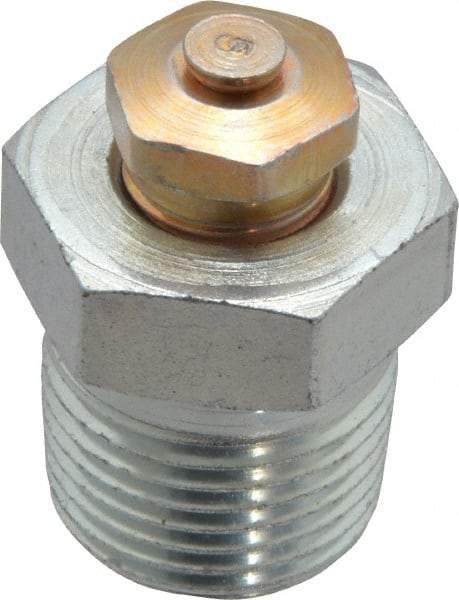 LDI Industries - 3/8-18 Thread, 1 to 5 psi Relief Pressure, Steel, Relief Vent - 1-3/16" High, 19.05mm Hex Flats Diam - A1 Tooling