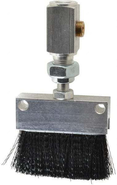 LDI Industries - 2-1/4" Long Brush, 2-1/4" Width/Diam, PTF Thread Oil Reservoir Lubrication Brushes - 1-5/32" Bristle Length, 250°F, 3" Length Under Mounting Thread, Straight Shank - A1 Tooling