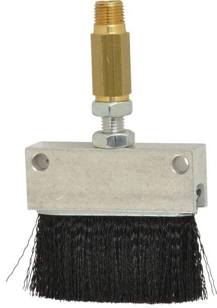 LDI Industries - 2-1/4" Long Brush, 2-1/4" Width/Diam, PTF Thread Oil Reservoir Lubrication Brushes - 1-5/32" Bristle Length, 250°F, 2-3/8" Length Under Mounting Thread, Straight Shank - A1 Tooling