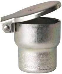 Gits - Steel, Zinc Plated, Shoulder Drive One Piece, Straight Oil Hole Cover - 1.003-1.005" Drive Diam, 1" Drive-In Hole Diam, 19/32" Drive Length, 1-5/16" Overall Height - A1 Tooling