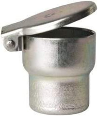 Gits - Steel, Zinc Plated, Shoulder Drive One Piece, Straight Oil Hole Cover - 1.003-1.005" Drive Diam, 1" Drive-In Hole Diam, 19/32" Drive Length, 1-5/16" Overall Height - A1 Tooling